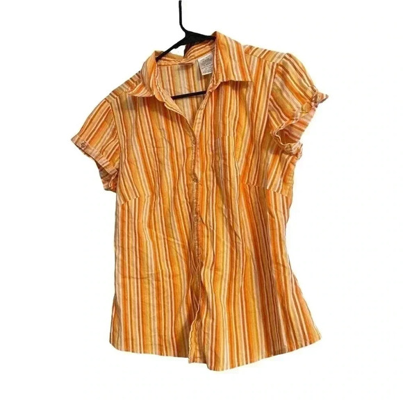 no boundaries junior 1x multi colors button down shirt - Picture 1 of 3